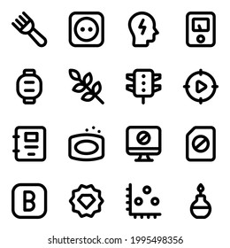 Diverse Collection of Linear Icons