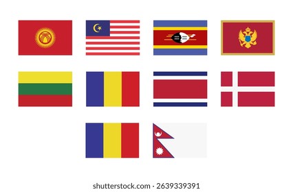 A Diverse Collection of World Flags Celebrating Global Representation and Unity Among Cultures