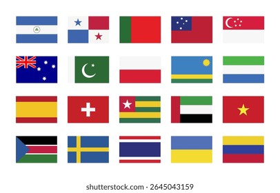 A Diverse Collection of World Flags Celebrating Global Representation and Unity Among Cultures