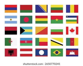 A Diverse Collection of World Flags Celebrating Global Representation and Unity Among Cultures