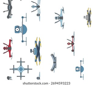 Verschiedene Drone Designs Muster Design 