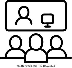 Diversos empleados involucrados en la sesión de capacitación virtual con fondo plano y concepto de Espacio para texto como representar a diversos empleados involucrados en una sesión de capacitación virtual en un fondo plano que destaca el aprendizaje y la inclusión con espacio para texto promocional. en Foto Stock Concepto, espacio de copia para publicidad o Anuncio con Foto Realista como detalle de alta calidad --ar 7:2