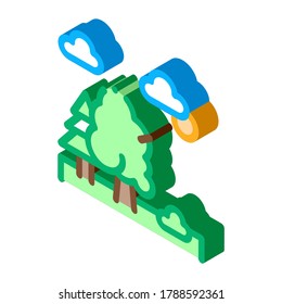 Diverse Forest Icon Vektorgrafik. Isometrisches Diverse Forest-Schild. farbige einzelne Symbolillustration