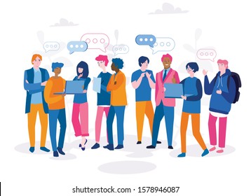 Diverse global people teamwork of different cultures. Vector illustration for web banner, infographics, mobile. people from different countries standing together, Friends, coworkers, employe.