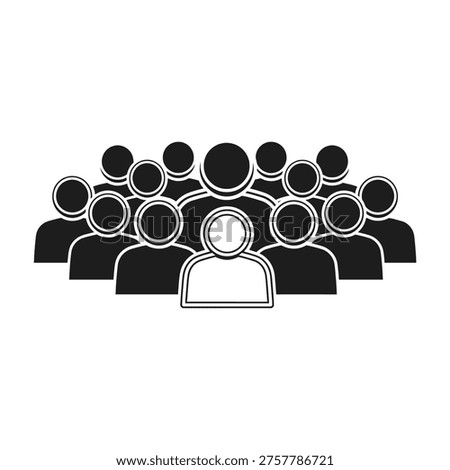 Diverse group of people illustration