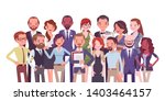 Diverse group of people. Members of different nations, various age, sex, jobs standing together for common work, social interaction. Vector flat style cartoon illustration isolated on white background
