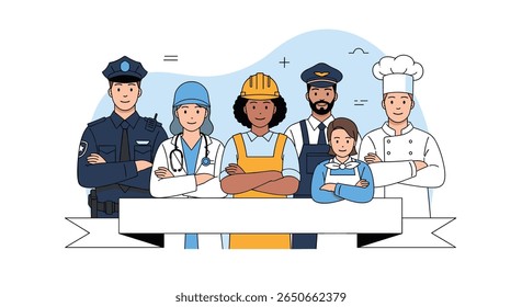 Um grupo diversificado de profissionais juntos celebrando a unidade e o trabalho árduo