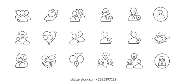 Diverse Icon Collection - Teamwork, Restroom, Group, Women, Delete User, Person Signs