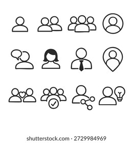 Diversos indivíduos nas interações sociais
