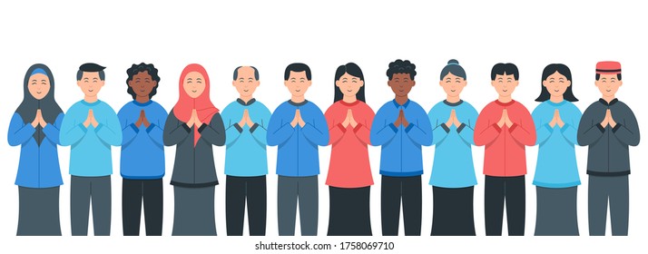 Diverse multiracial and multicultural group of people. Diverse groups of people. Society or population, social diversity. People smile together.