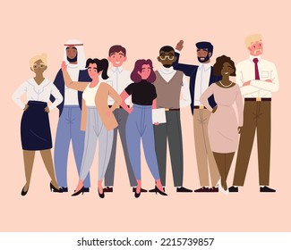diverse people colleagues of work
