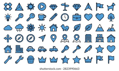 A diverse set blue