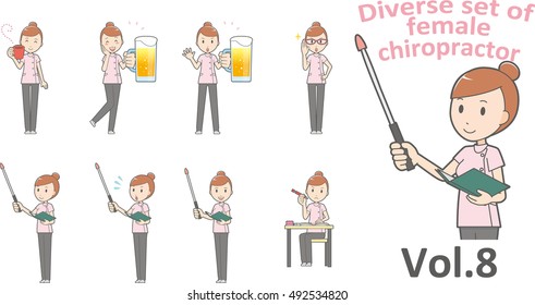 Diverse set of business woman , EPS10 vector format vol.8