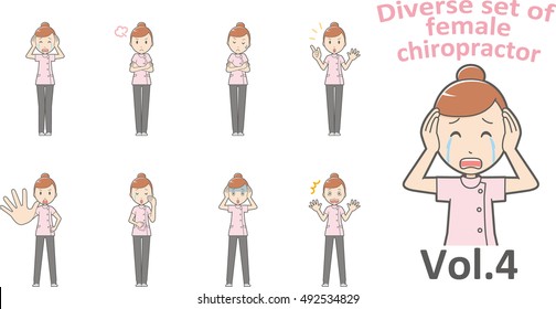 Diverse set of business woman , EPS10 vector format vol.4
