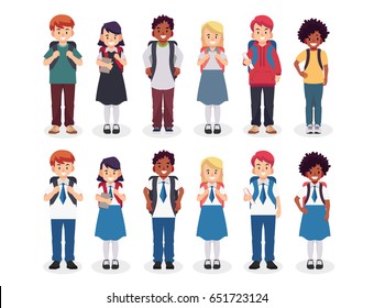 Children School Students Stock Illustrations Images Vectors