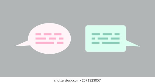 Diverse speech balloons: language and expression diversity concept