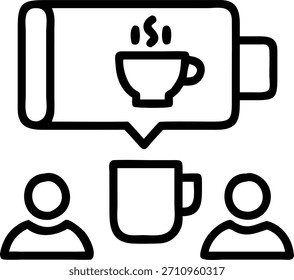 Diverso Equipo Participó en el chat de café virtual con fondo plano y concepto de Espacio para texto Video como escaparate de un equipo diverso participó en un chat de café virtual a través de conferencias sobre un fondo plano que destaca las interacciones casuales y la inclusión con espacio para superposiciones de texto. en Foto Stock Concepto, espacio de copia para publicidad o Anuncio con Foto Realista como detalle de alta calidad - ar 7:2