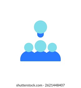 Diverse Team Engaging in Collaborative Business Strategy Session with Icons of Innovation and Leadership for Successful Project Development in Modern Office Environment