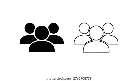 Diverse Team Representation Unity Icons Vector