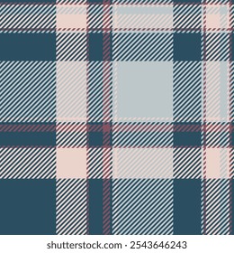 Diverse texture check textile, motif seamless vector fabric. Place plaid background tartan pattern in cyan and sky gray colors palette.