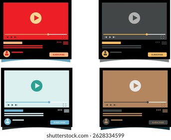 Designs de interface de player de vídeo diversificados para aplicativos móveis e da Web
