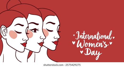 diverse women's illustration for international women's day