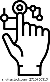 Miembro diverso de la fuerza de trabajo que utiliza el control de gestos futurista con macro de cerca y fondo digital abstracto con concepto de espacio de copia como un macro de cerca de un miembro diverso de la fuerza de trabajo que utiliza la tecnología de control de gestos futurista establecido contra un fondo de arte digital abstracto con amplio espacio de copia para superposiciones de texto. en Foto Stock Concepto, espacio de copia para publicidad o Anuncio con Foto Realista como detalle de alta calidad --ar 7:2