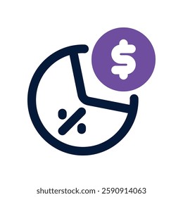 diversification dual tone icon. vector icon for your website, mobile, presentation, and logo design.
