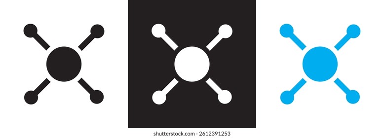 Diversification icon. Business strategy for allocating funds and resources to reduce risks. Vector for websites, mobile interfaces, presentations, banner, visual branding etc. Vector illustration. 