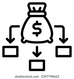 Diversification icon can be used for uiux, etc