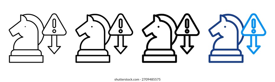 Conjunto de Coleta do Outline Diferente do Ícone de Diversificação