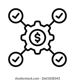 Diversification Icon Element for Design
