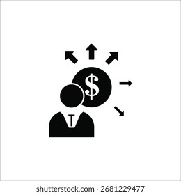 diversification icons. simple solid vector