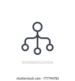 Diversification Vector Linear Icon