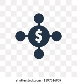 Diversify vector icon isolated on transparent background, Diversify transparency concept can be used web and mobile