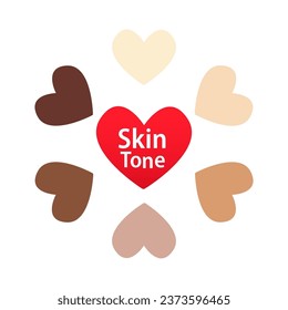 Diversity and Anti Racism Illustration. Set of Design Elements for Diversity and Racial Equality. Stop Racism. We All Bleed The Same Colour. Vector illustration