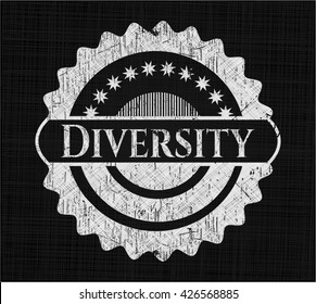 Diversity chalk emblem