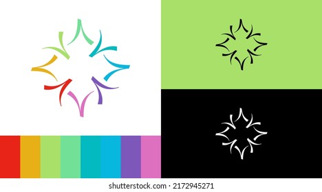 Design des Diversity Color Logo-Designs 