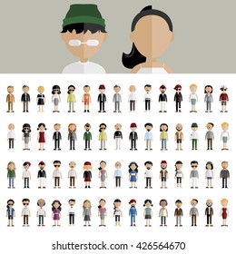 Concepto de Iconos de Diseño Plano para Personas de la Comunidad Diversidad