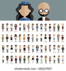 Concepto de Iconos de Diseño Plano para Personas de la Comunidad Diversidad