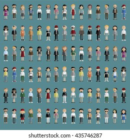 Concepto de Iconos de Diseño Plano para Personas de la Comunidad Diversidad