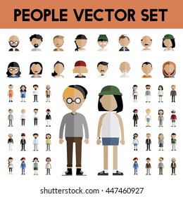 Iconos de diseño plano de la comunidad de la diversidad