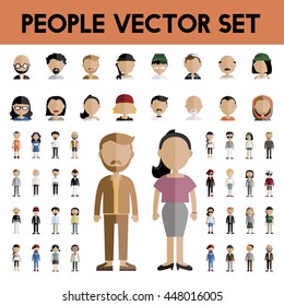 Diversity Community People Flat Design Icons