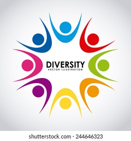 diversity concept design, vector illustration eps10 graphic