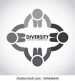 Diversity Concept Design, Vector Illustration Eps10 Graphic