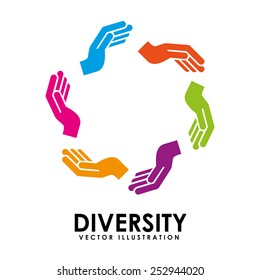 diversity concept design, vector illustration eps10 graphic 