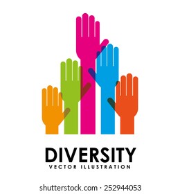 diversity concept design, vector illustration eps10 graphic 