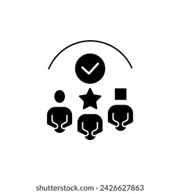 icono de línea de concepto de diversidad. Ilustración de elemento simple. concepto de diversidad diseño de símbolo de contorno.