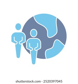 diversity concept line icon. Simple element illustration. diversity concept outline symbol design.