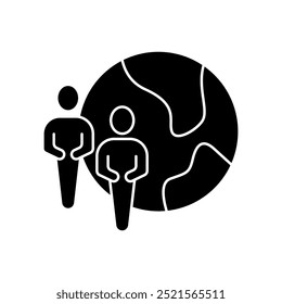 diversity concept line icon. Simple element illustration. diversity concept outline symbol design.